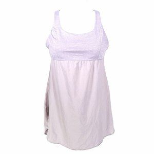 Lululemon Bliss Tank Top Heather Gray 6 Racerback Empire Waist Built In Bra